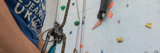 Klimmers aan het topropen