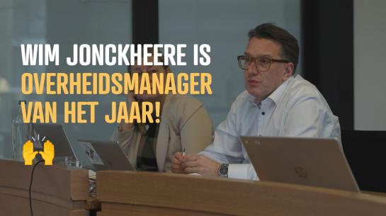 Wim Jonckheere is overheidsmanager van het jaar